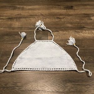 Light blue crochet top from forever 21